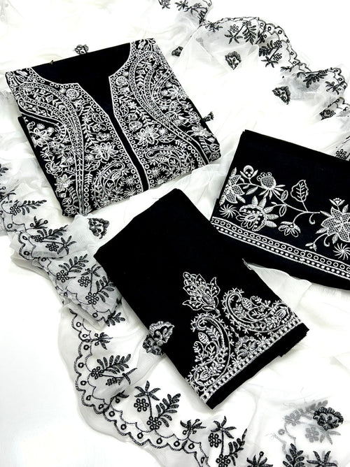 FATIMA ART SPECIAL  3PC  LAWN COTTON Dress